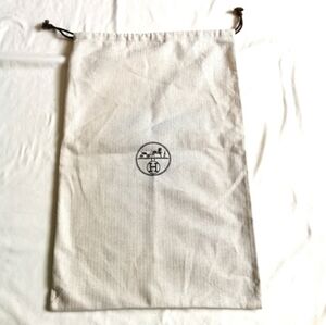 Authentic HERMES Cotton Drawstring Dustbag
